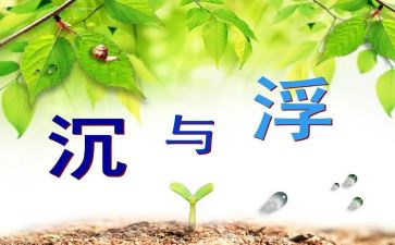 沉与浮活动总结参考8篇